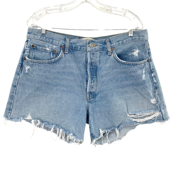 Agolde Pants - Agolde Parker Long Denim Jean Shorts